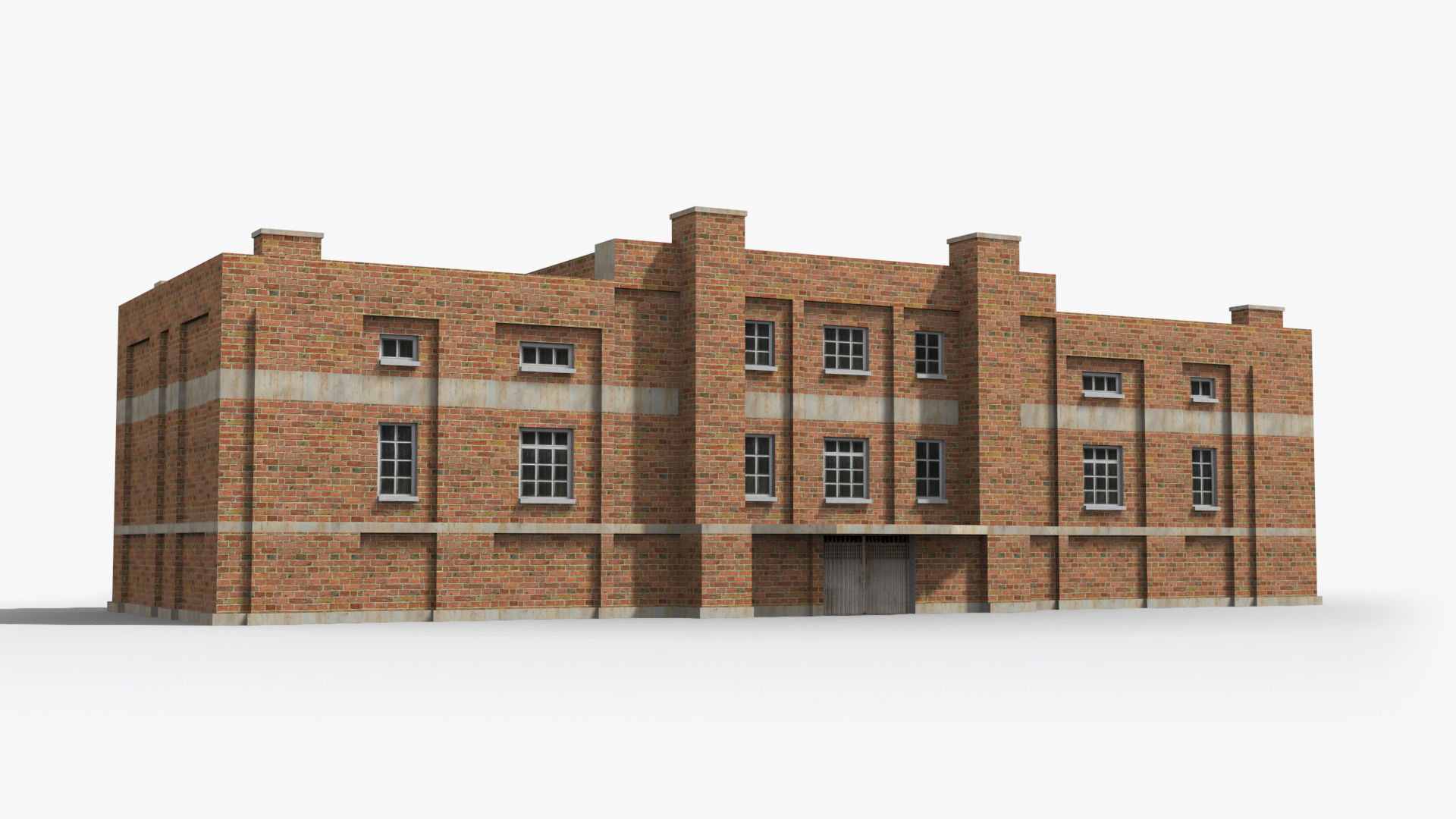 Factory xx12 Low-poly 3D model_2