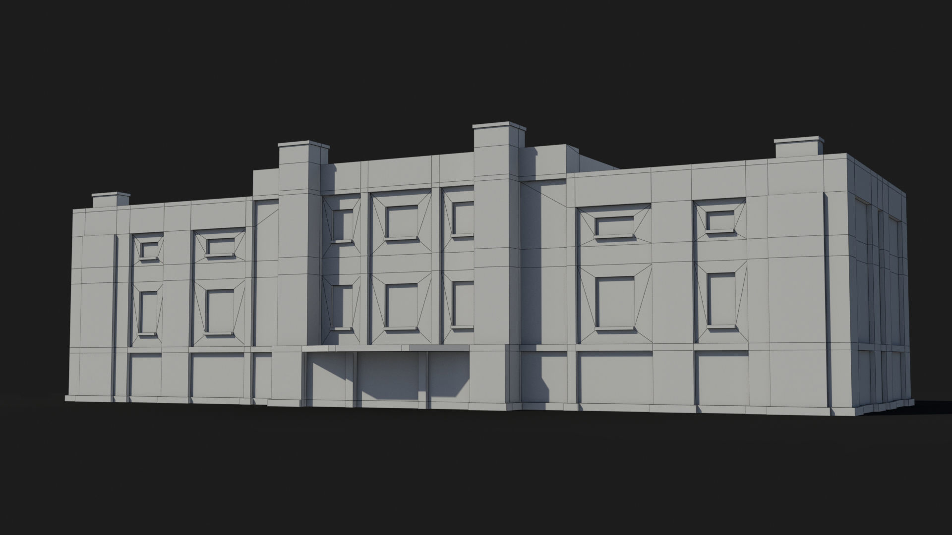 Factory xx12 Low-poly 3D model_5