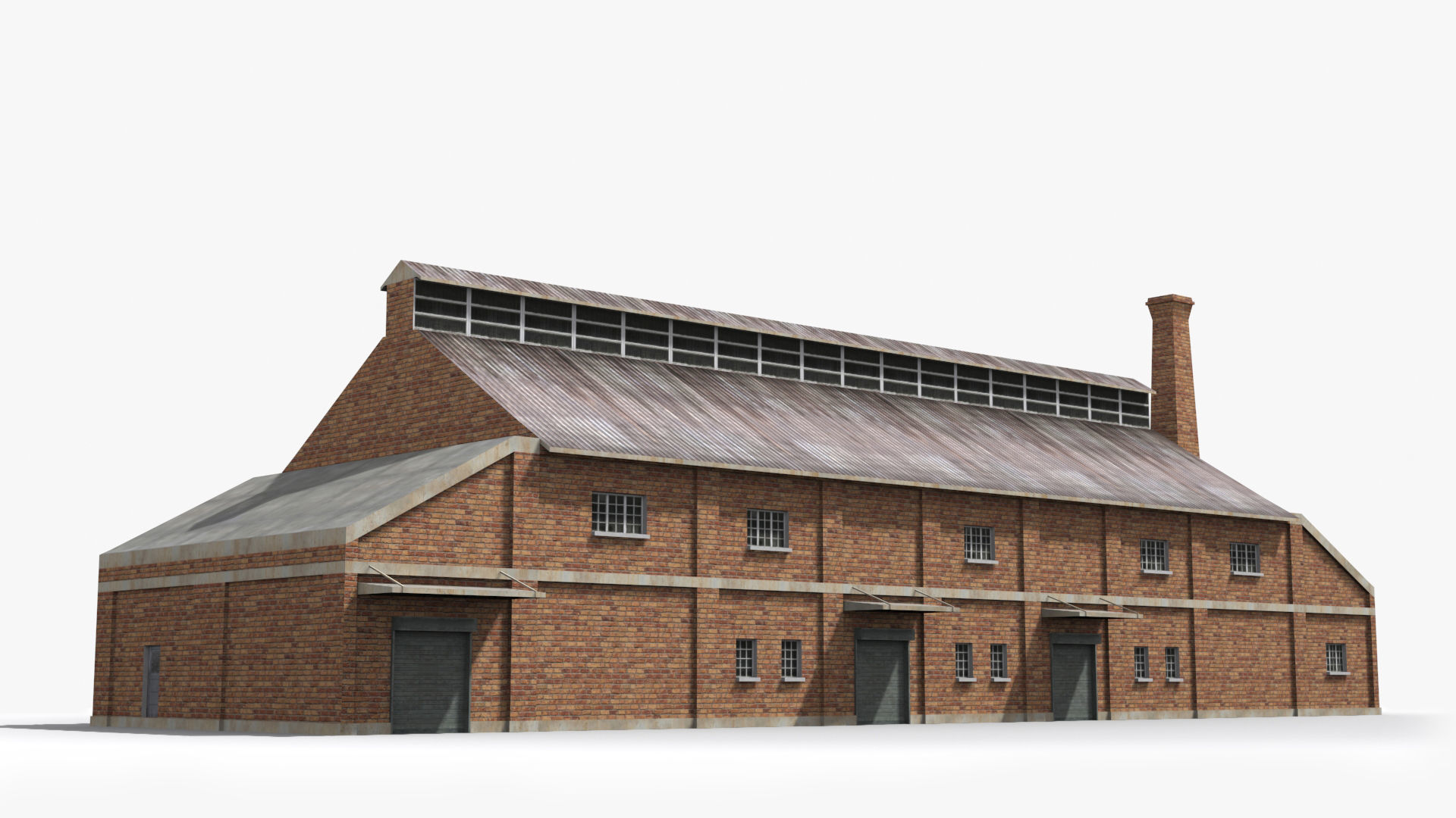 Factory xx13 Low-poly 3D model_2