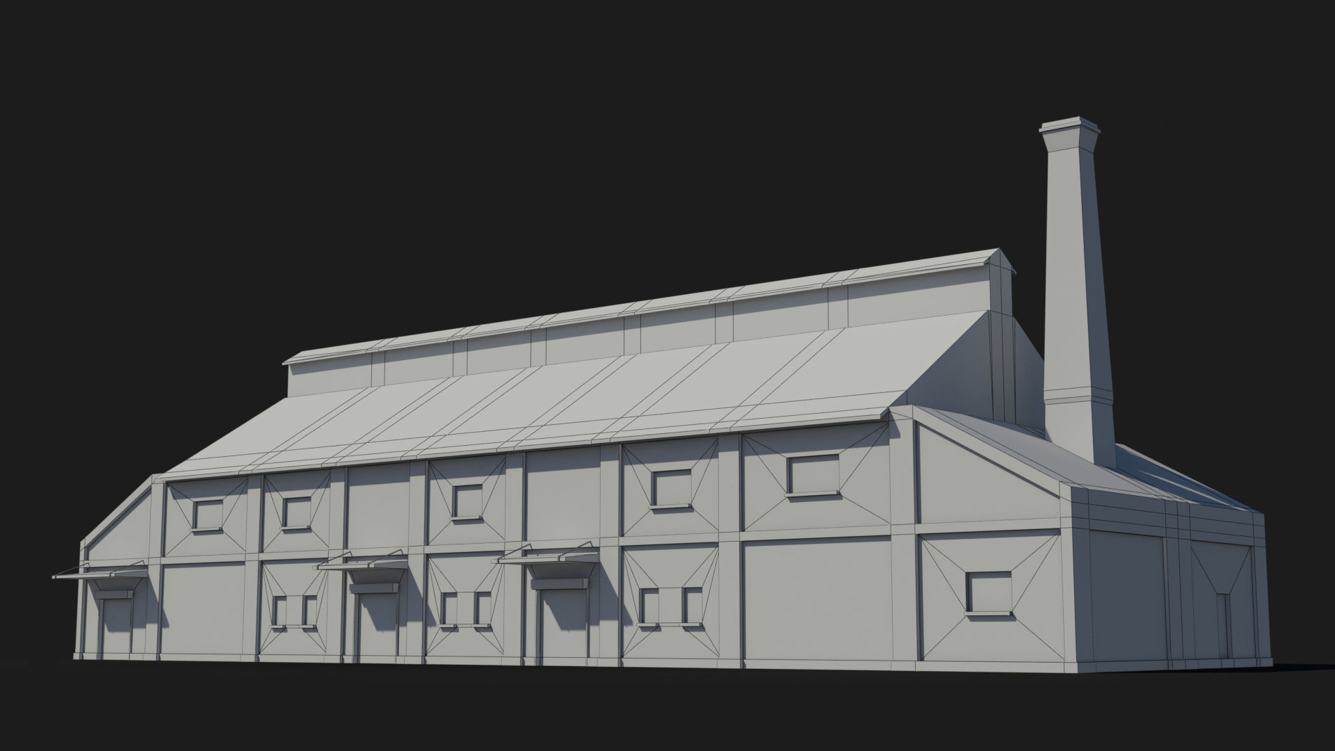 Factory xx13 Low-poly 3D model_6