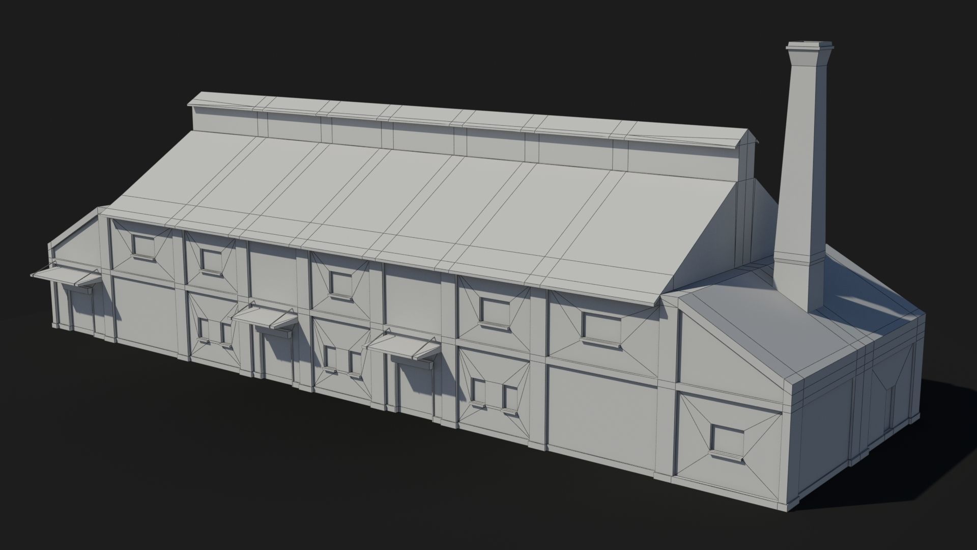 Factory xx13 Low-poly 3D model_9