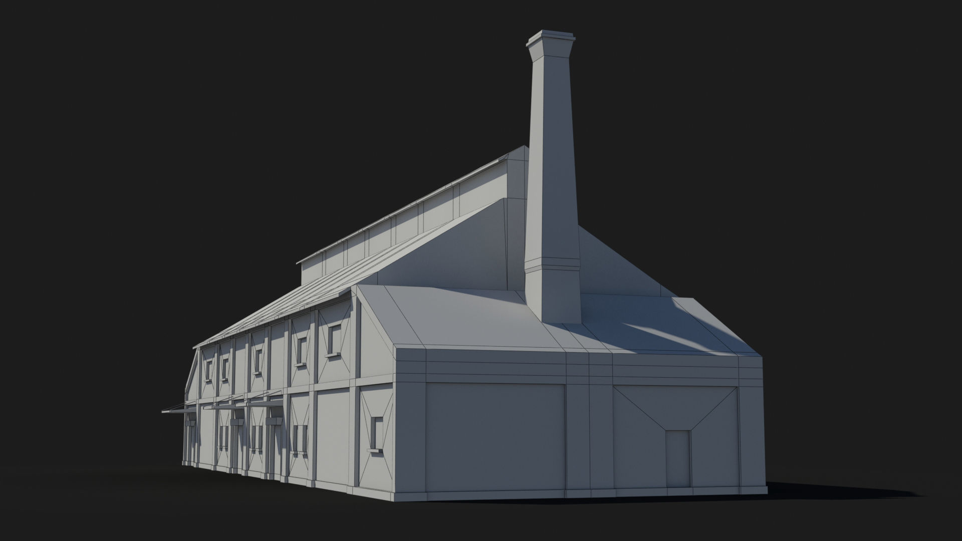 Factory xx13 Low-poly 3D model_10