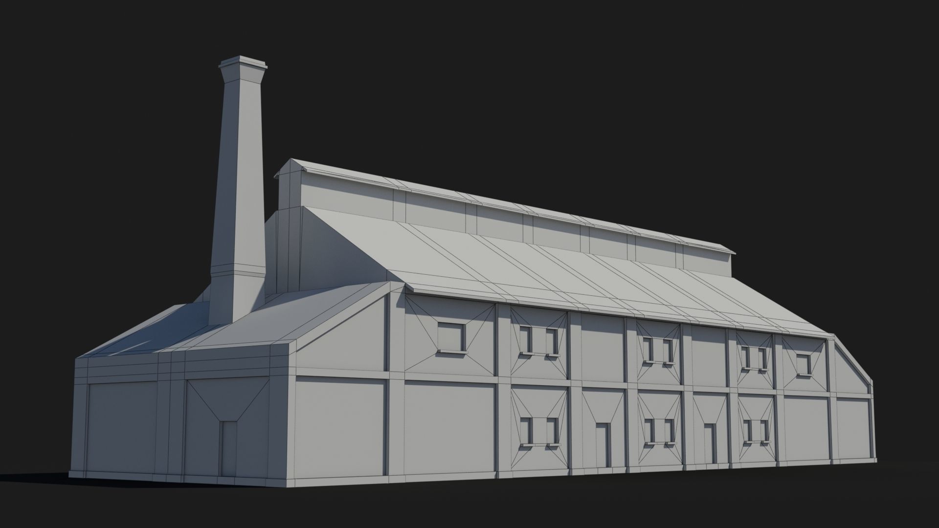 Factory xx13 Low-poly 3D model_11