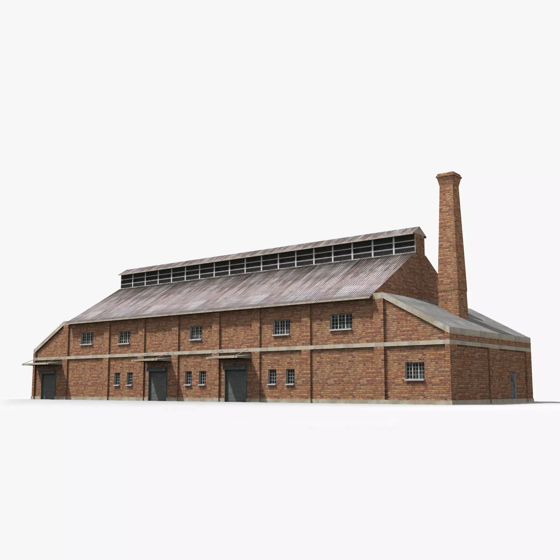 Factory xx13 Low-poly 3D model_0