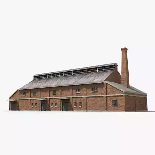 Factory xx13 Low-poly 3D model