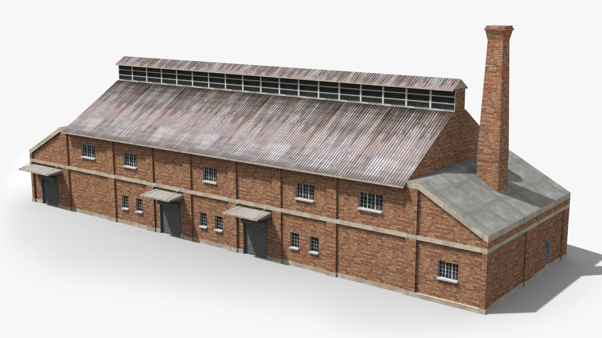 Factory xx13 Low-poly 3D model_3