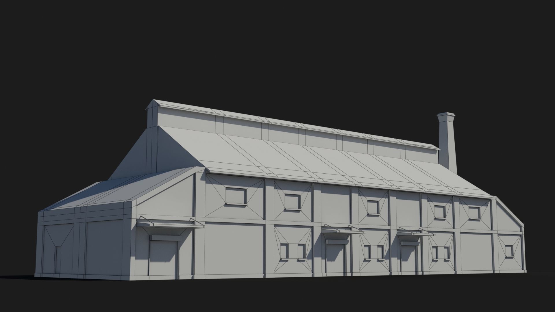 Factory xx13 Low-poly 3D model_8