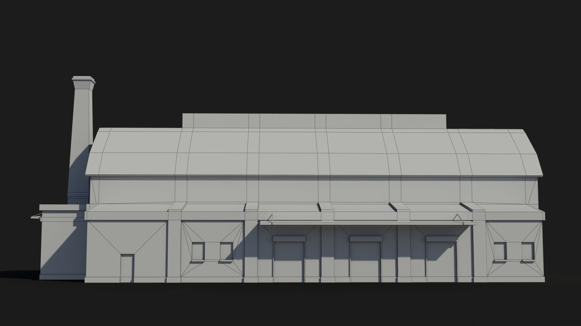 Factory xx14 Low-poly 3D model_7