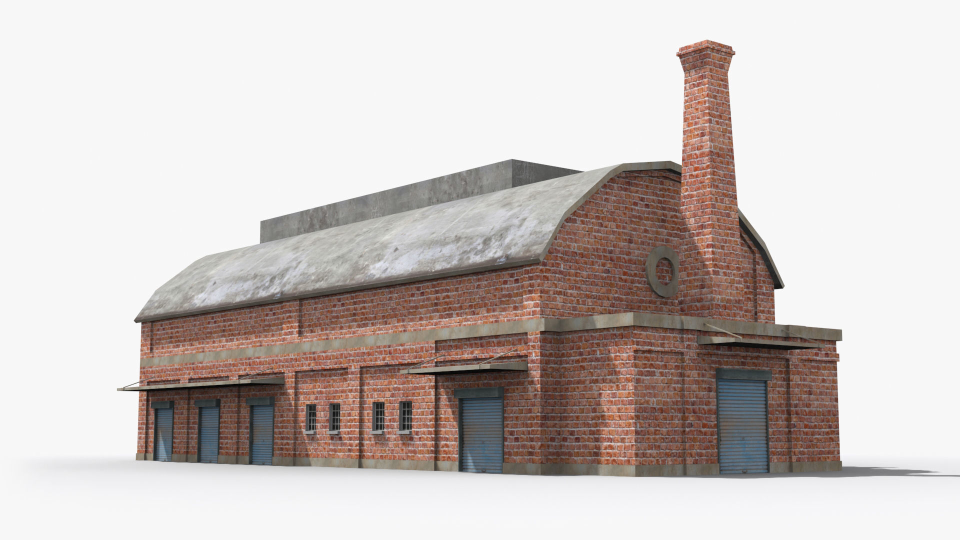 Factory xx14 Low-poly 3D model_5