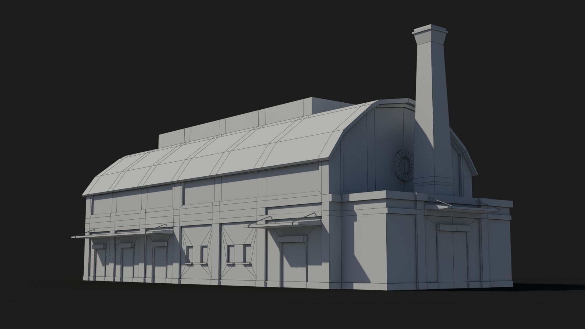Factory xx14 Low-poly 3D model_10