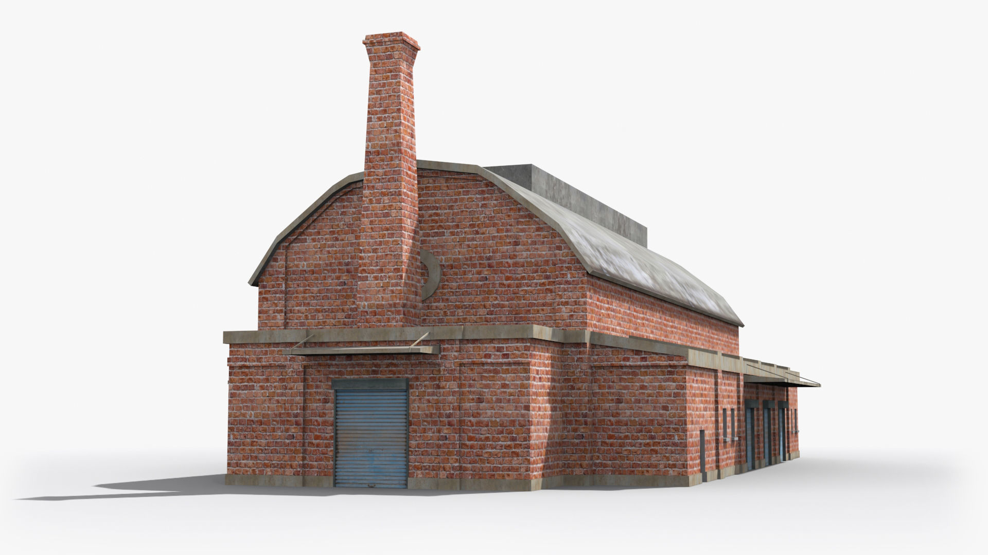 Factory xx14 Low-poly 3D model_4