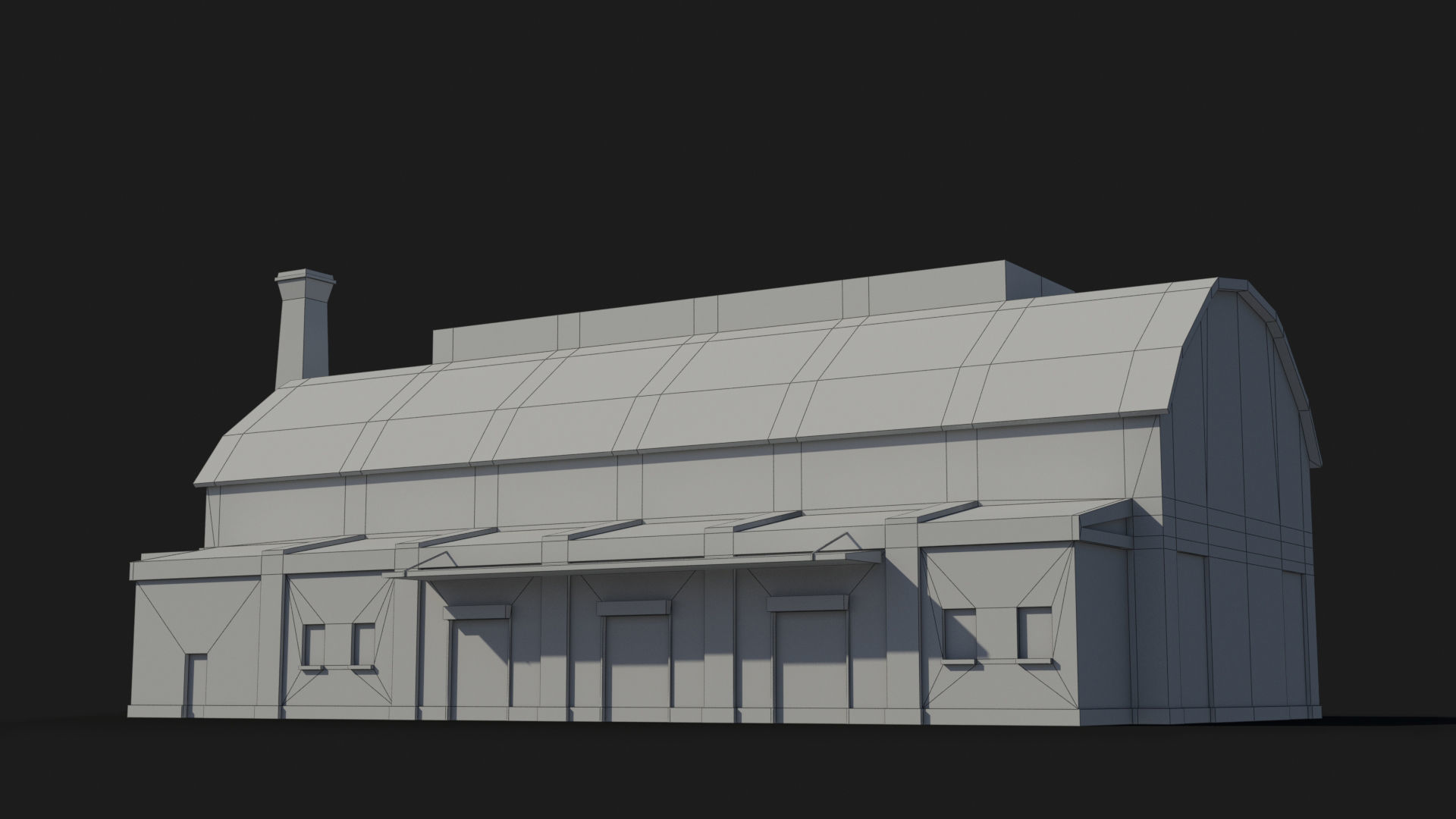 Factory xx14 Low-poly 3D model_8