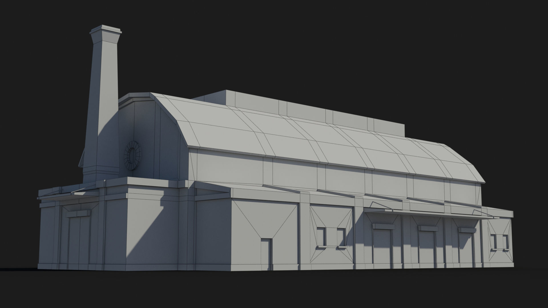 Factory xx14 Low-poly 3D model_6