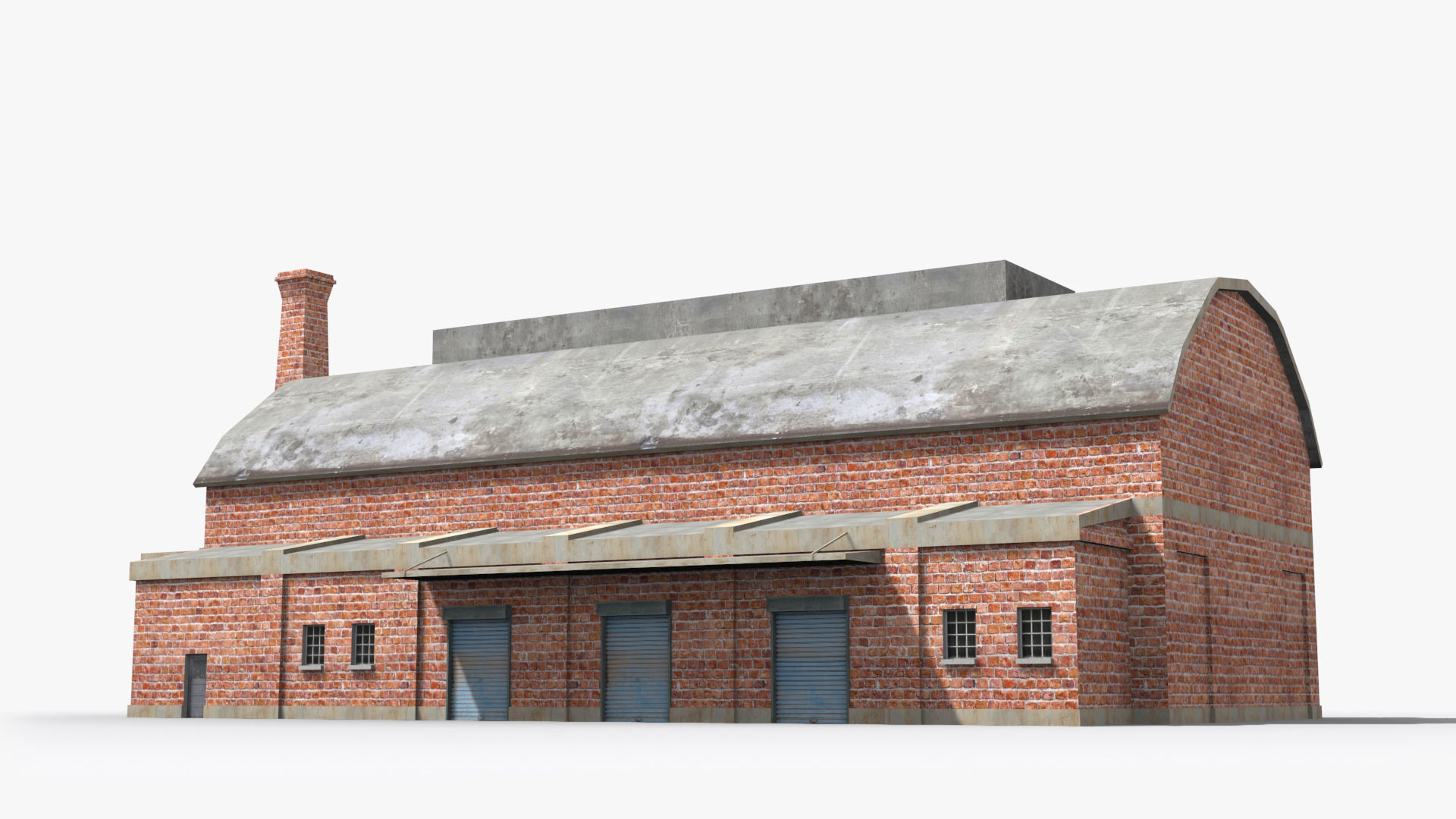 Factory xx14 Low-poly 3D model_2