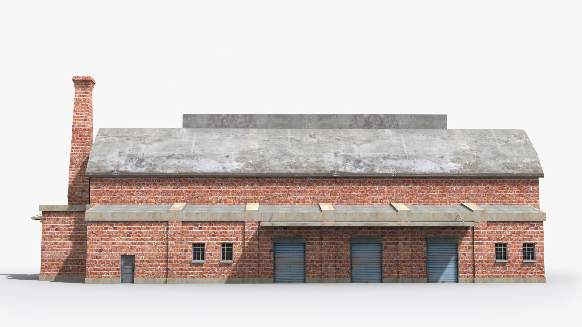 Factory xx14 Low-poly 3D model_1