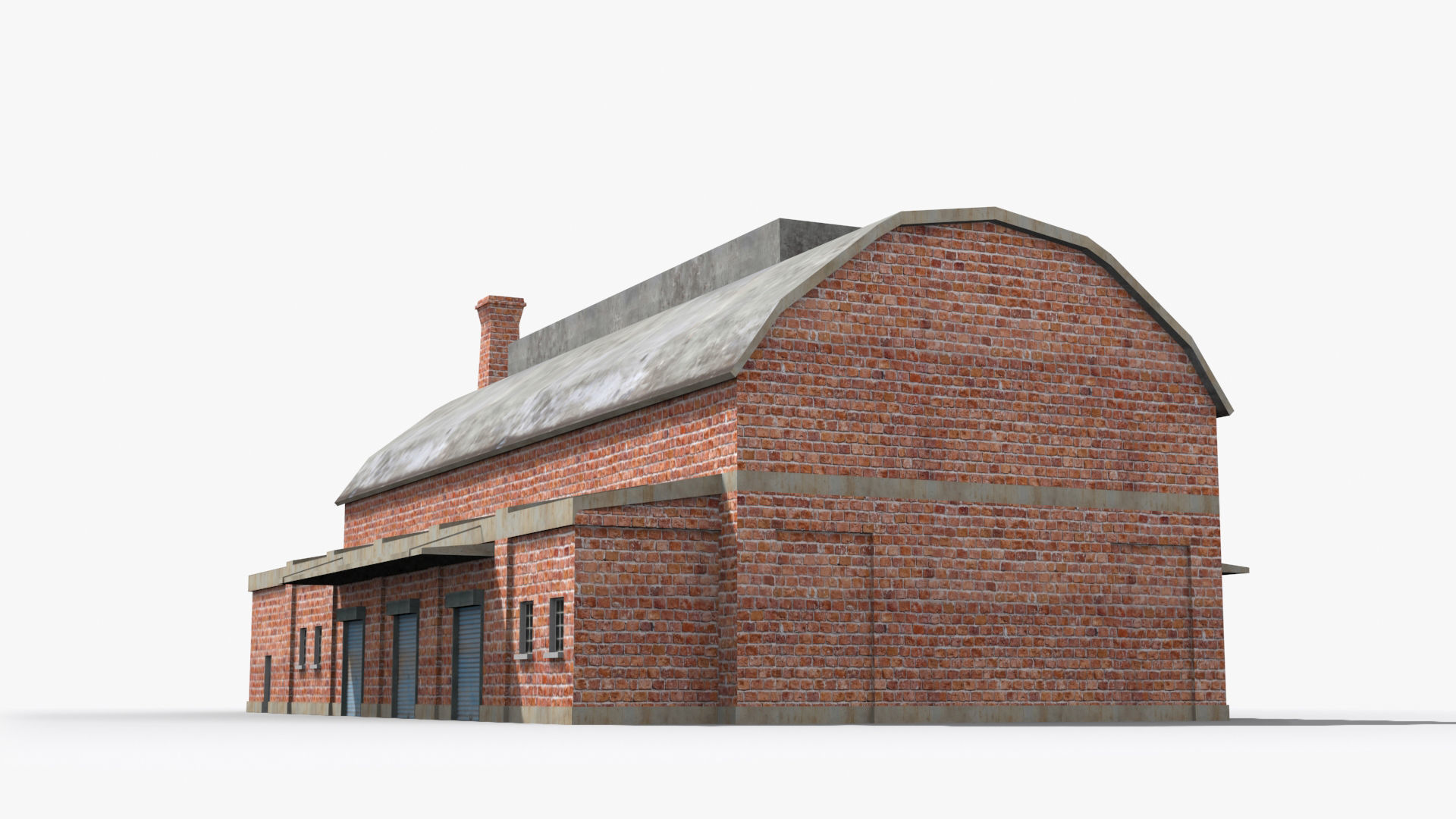 Factory xx14 Low-poly 3D model_3