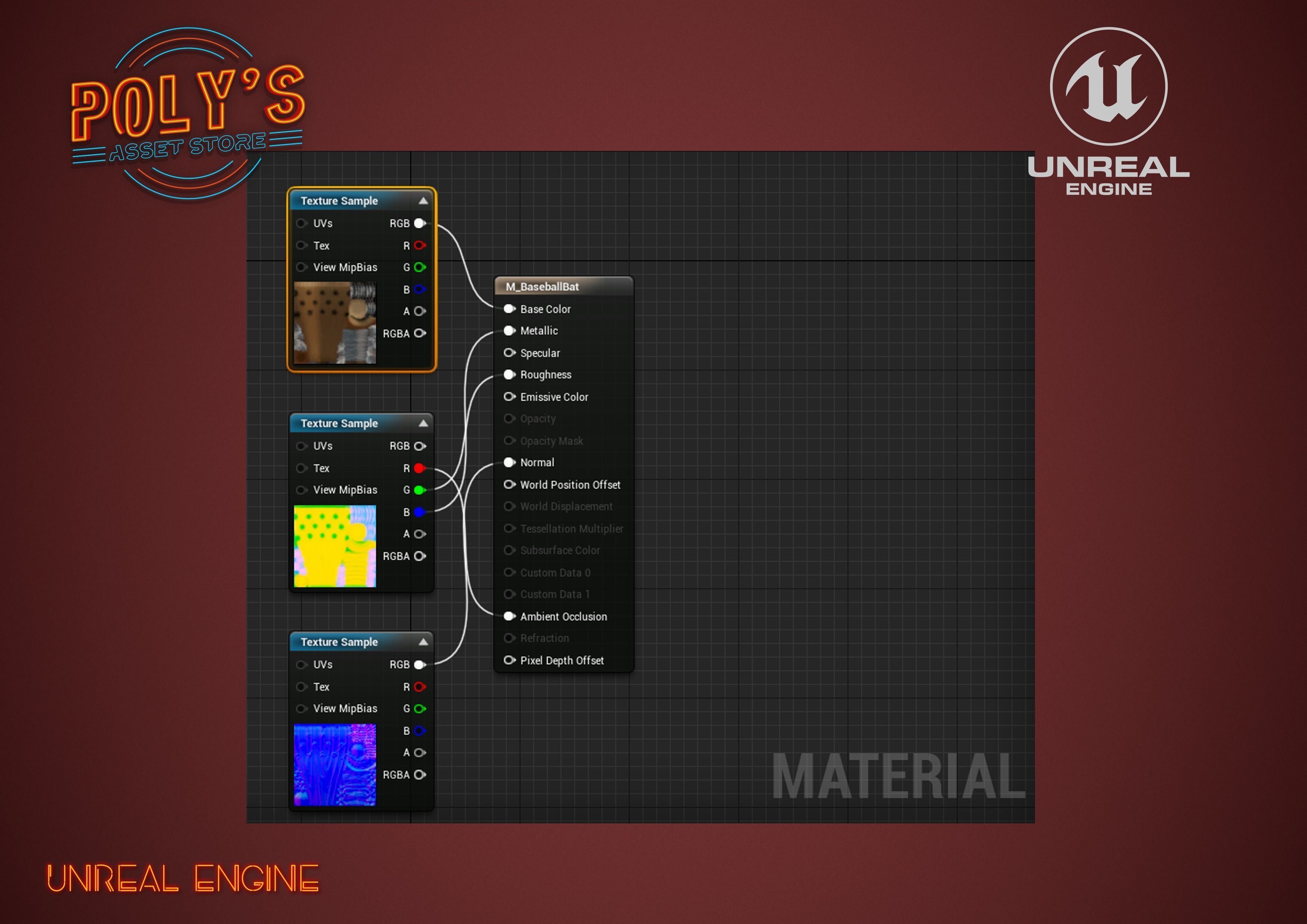 Baseball Bat Stylized- post apocalyptic -  Low-poly 3D model_6