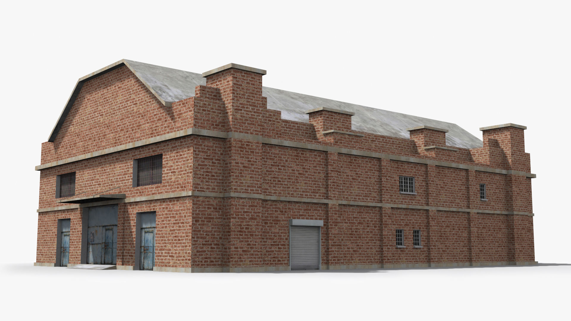 Factory xx15 Low-poly 3D model_3