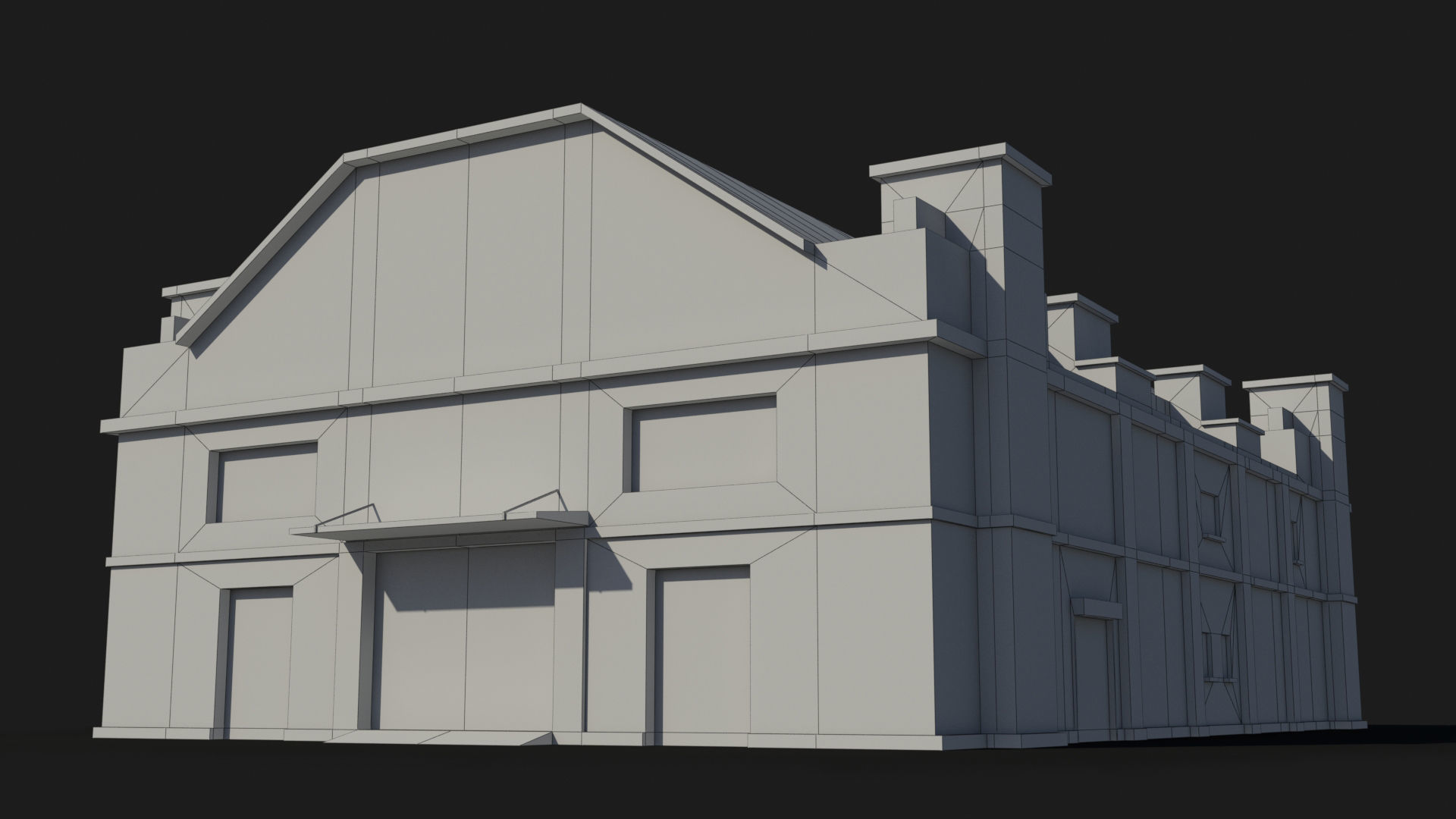 Factory xx15 Low-poly 3D model_6