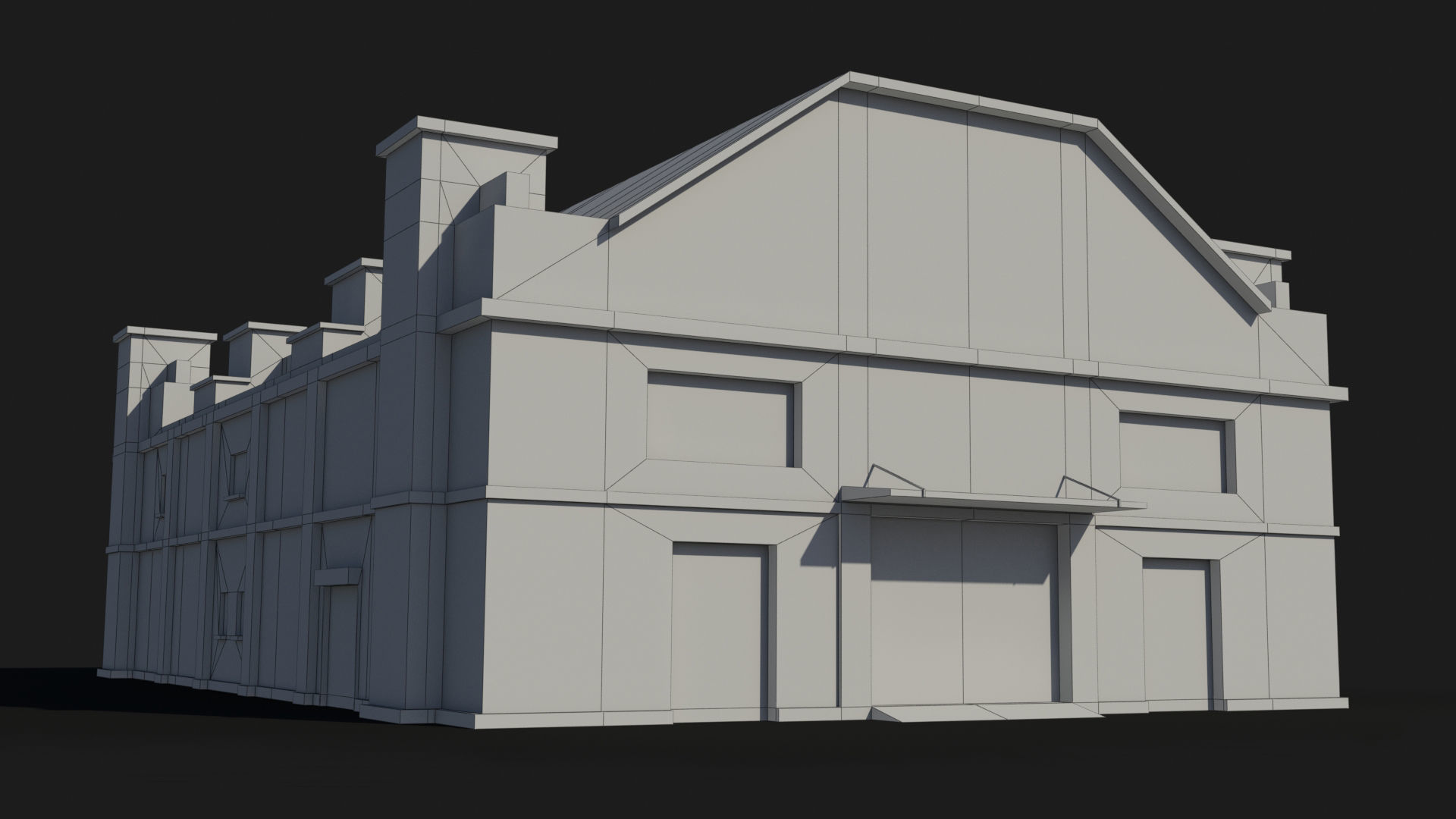Factory xx15 Low-poly 3D model_7