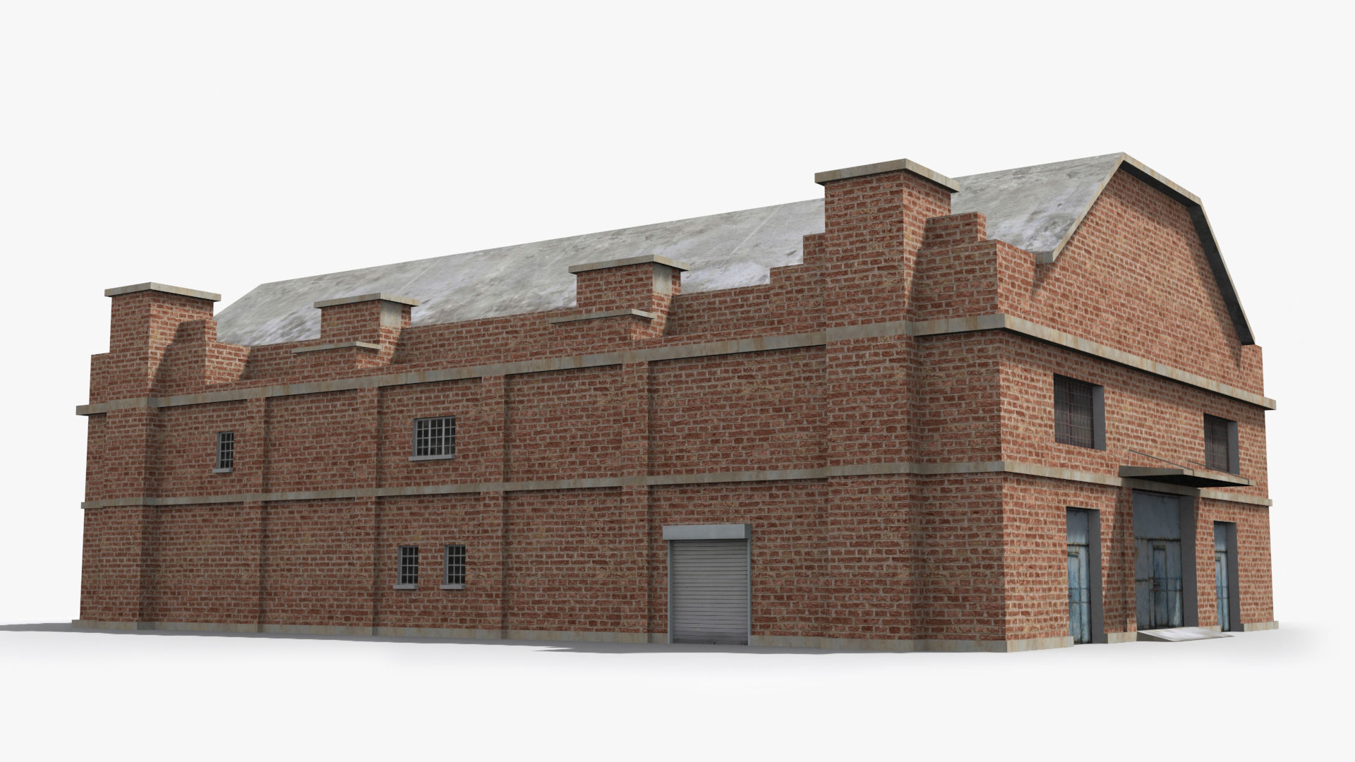 Factory xx15 Low-poly 3D model_2