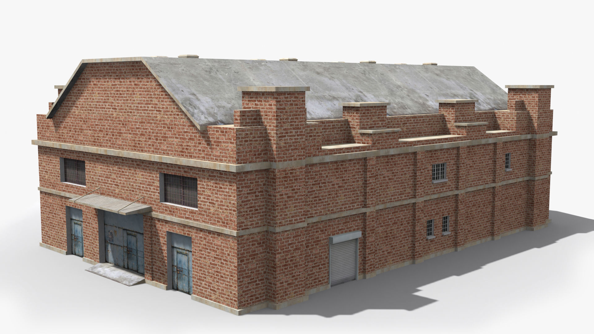 Factory xx15 Low-poly 3D model_4