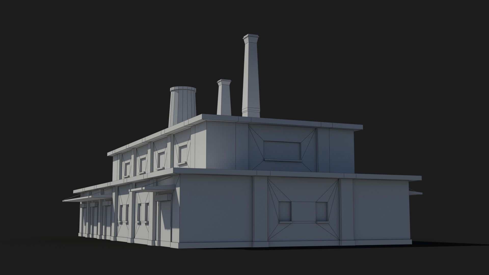 Factory xx16 Low-poly 3D model_10