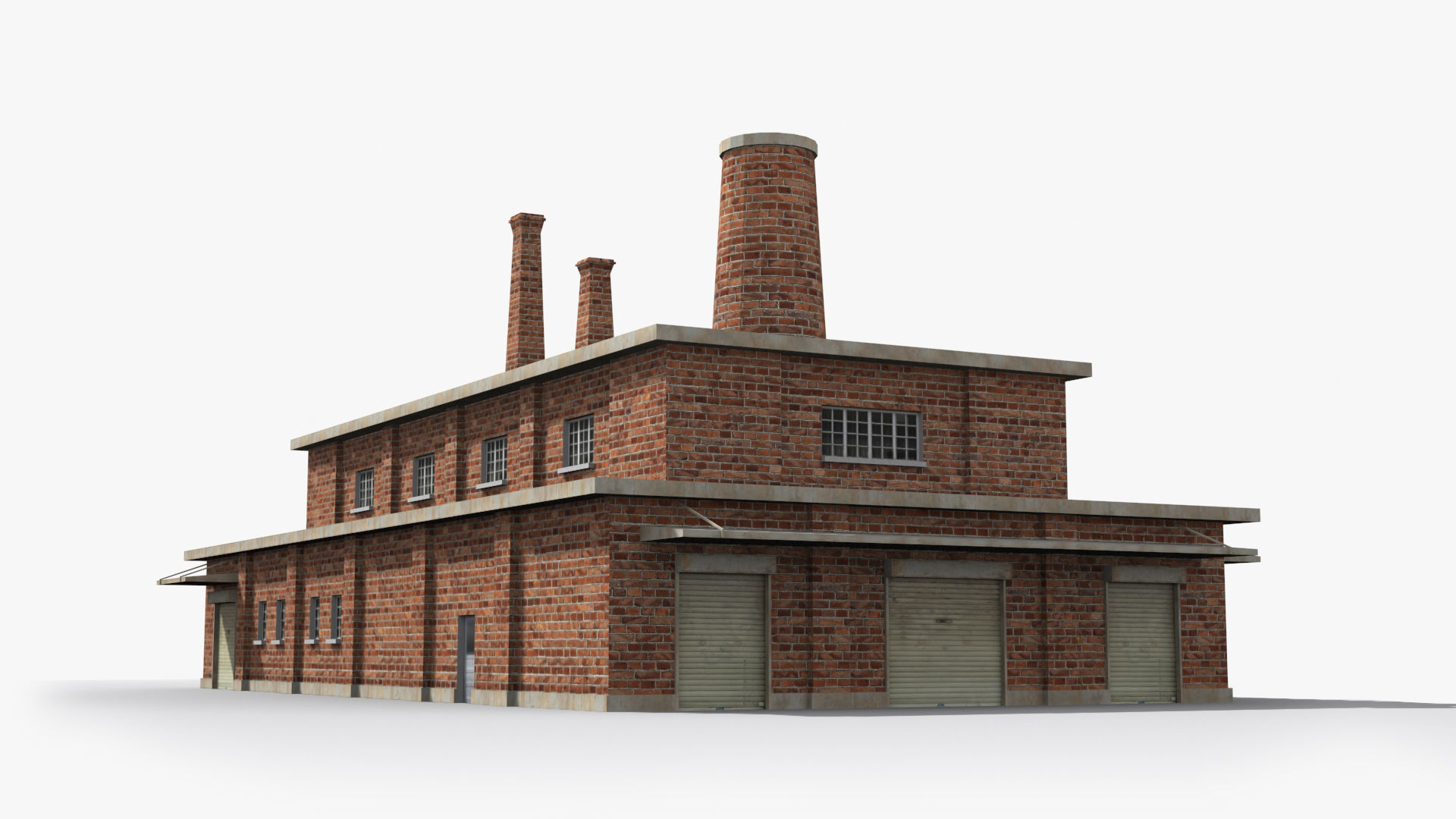 Factory xx16 Low-poly 3D model_4