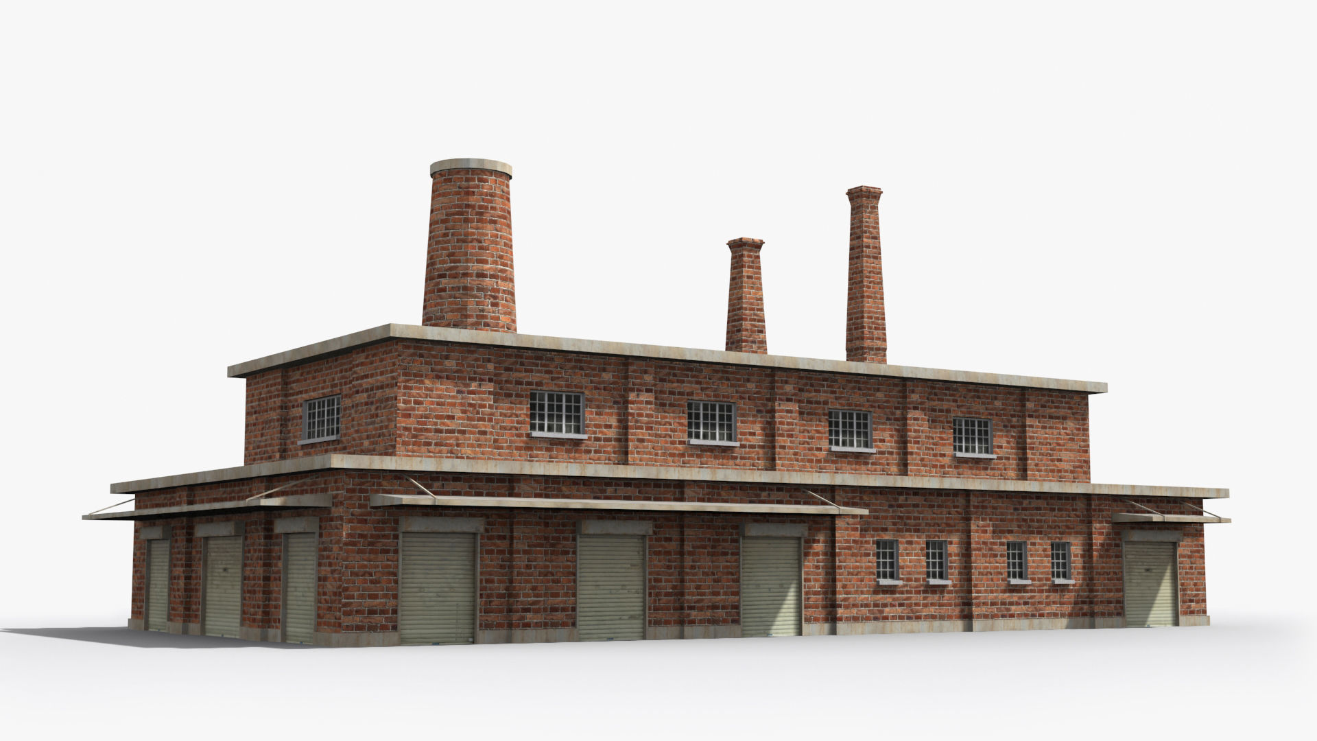 Factory xx16 Low-poly 3D model_2