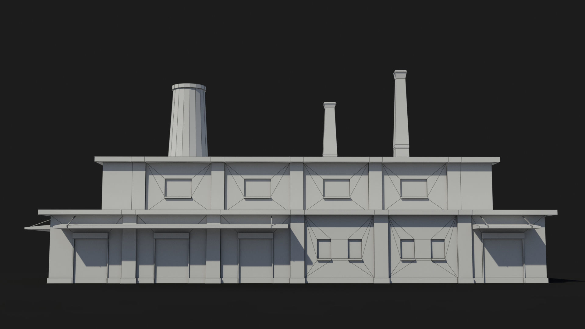 Factory xx16 Low-poly 3D model_8