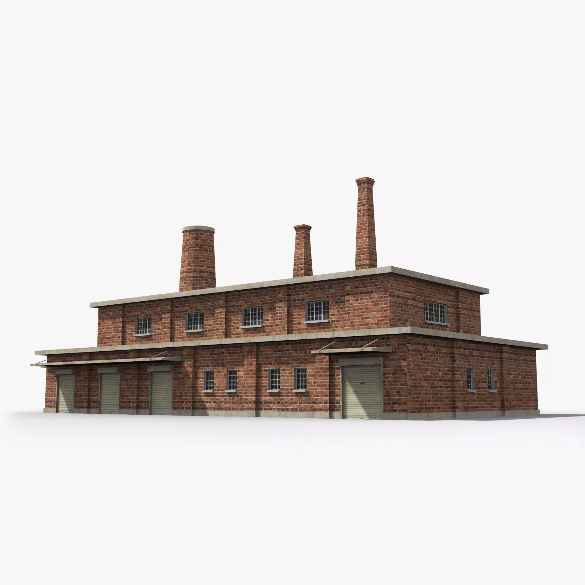 Factory xx16 Low-poly 3D model_0