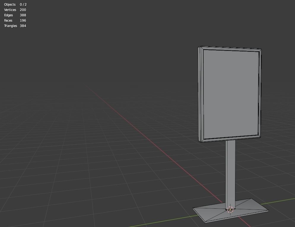 Matte Display Stand 3D model_12