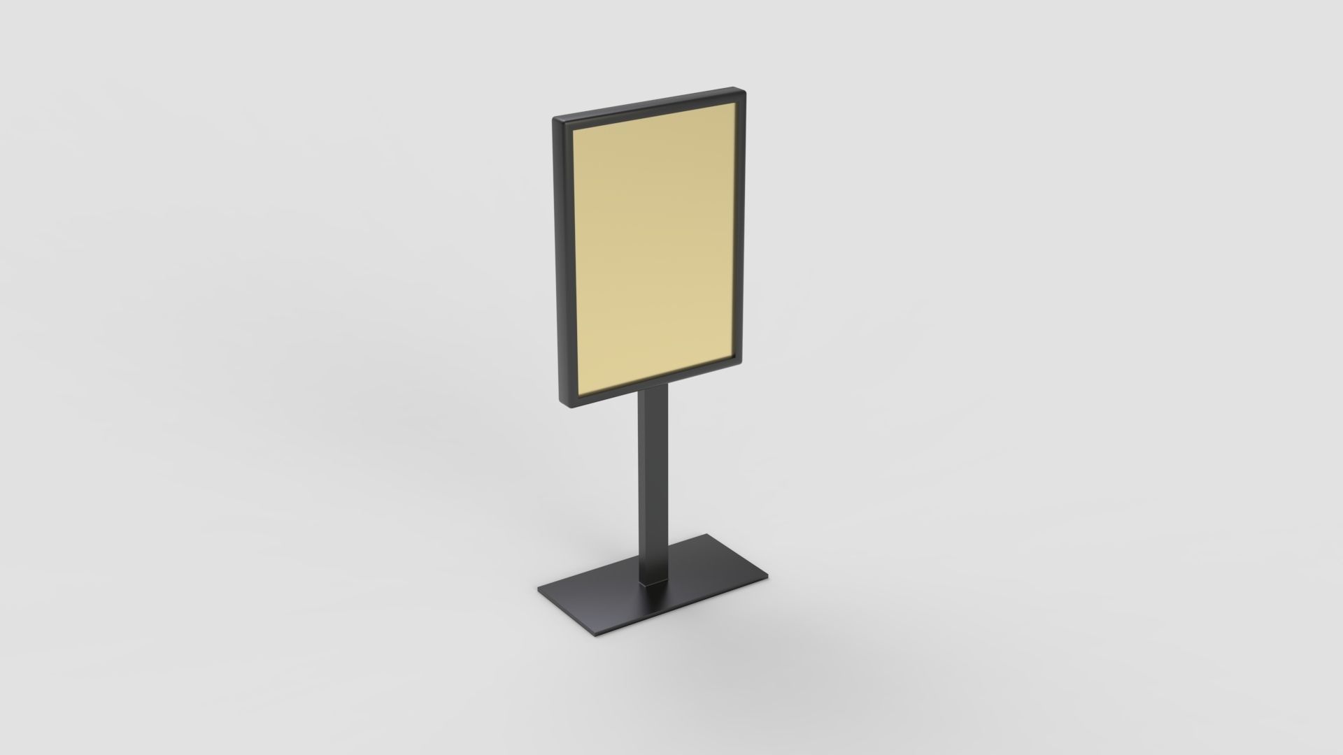 Matte Display Stand 3D model_7