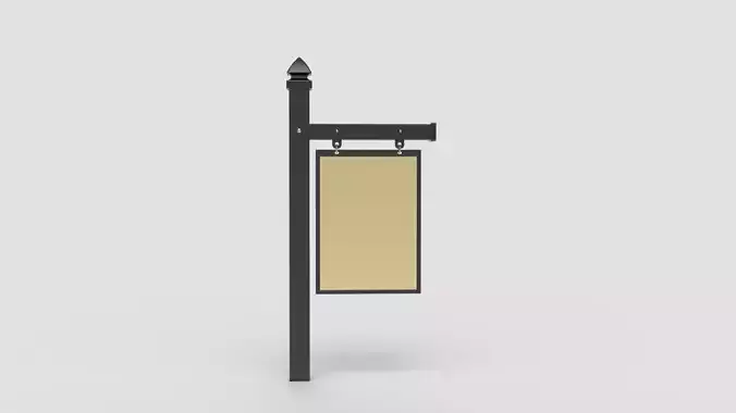 Real Estate Sign 3D model