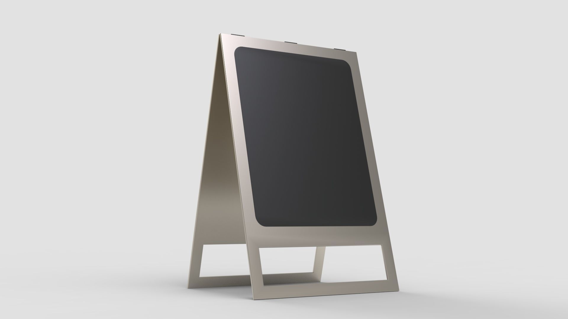 Pavement Sign Board 3D model_11