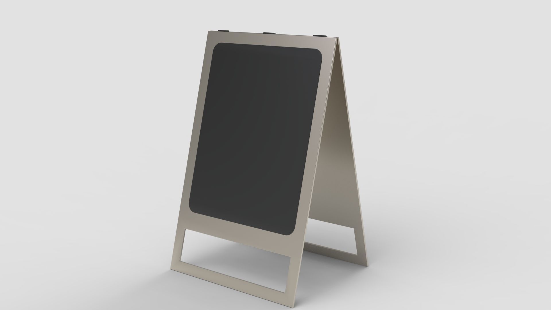 Pavement Sign Board 3D model_8