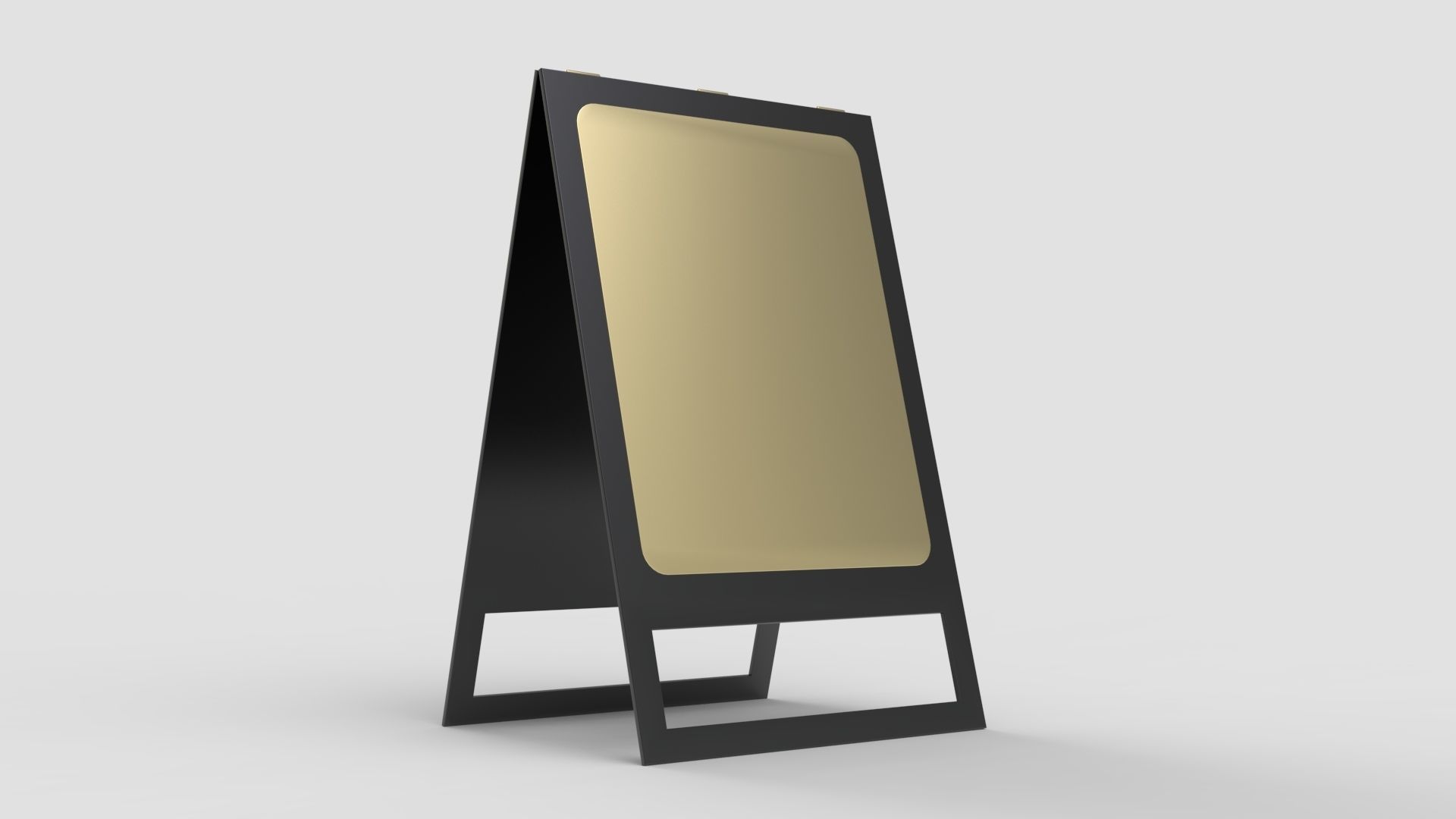 Pavement Sign Board 3D model_7