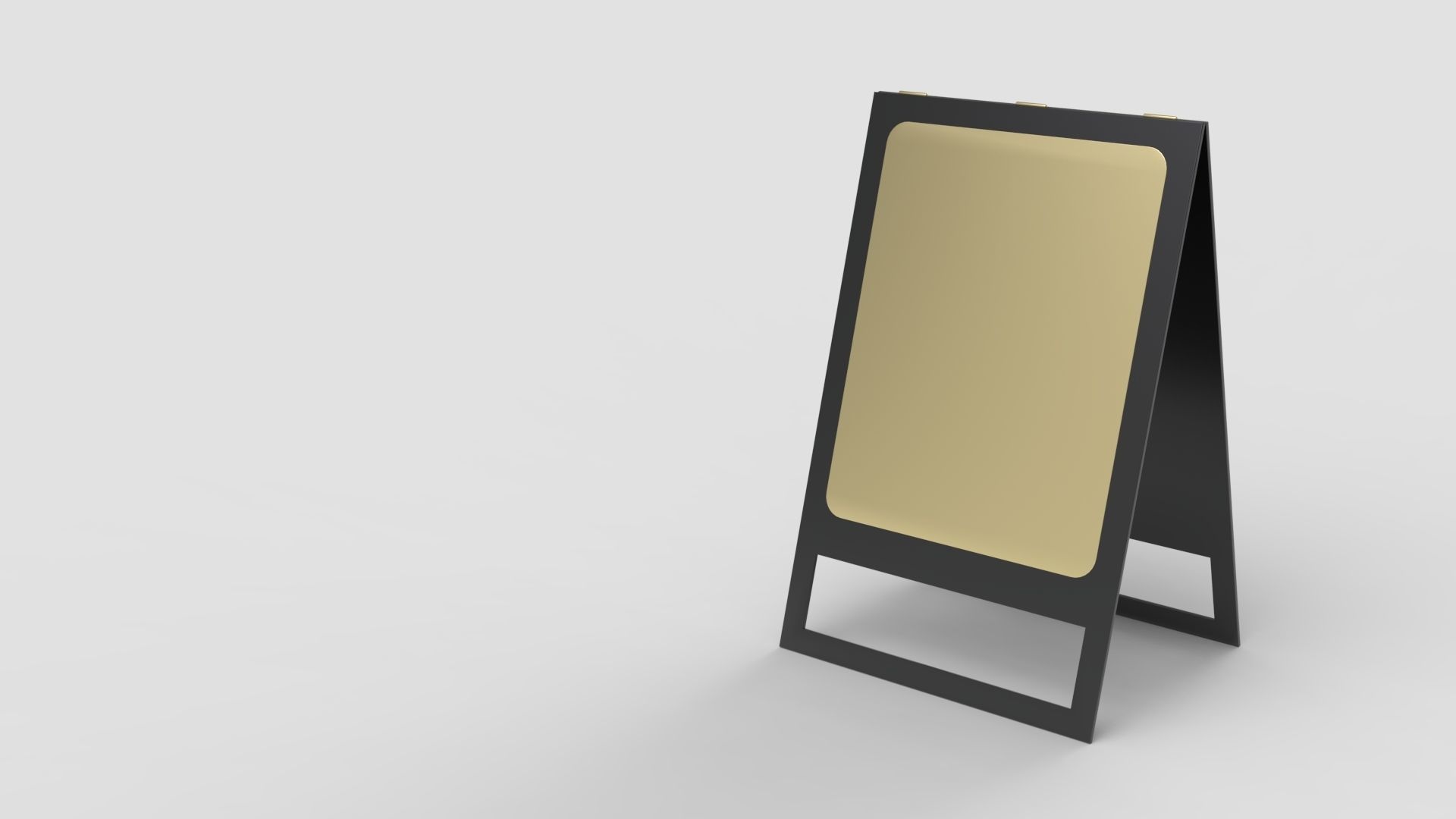 Pavement Sign Board 3D model_5