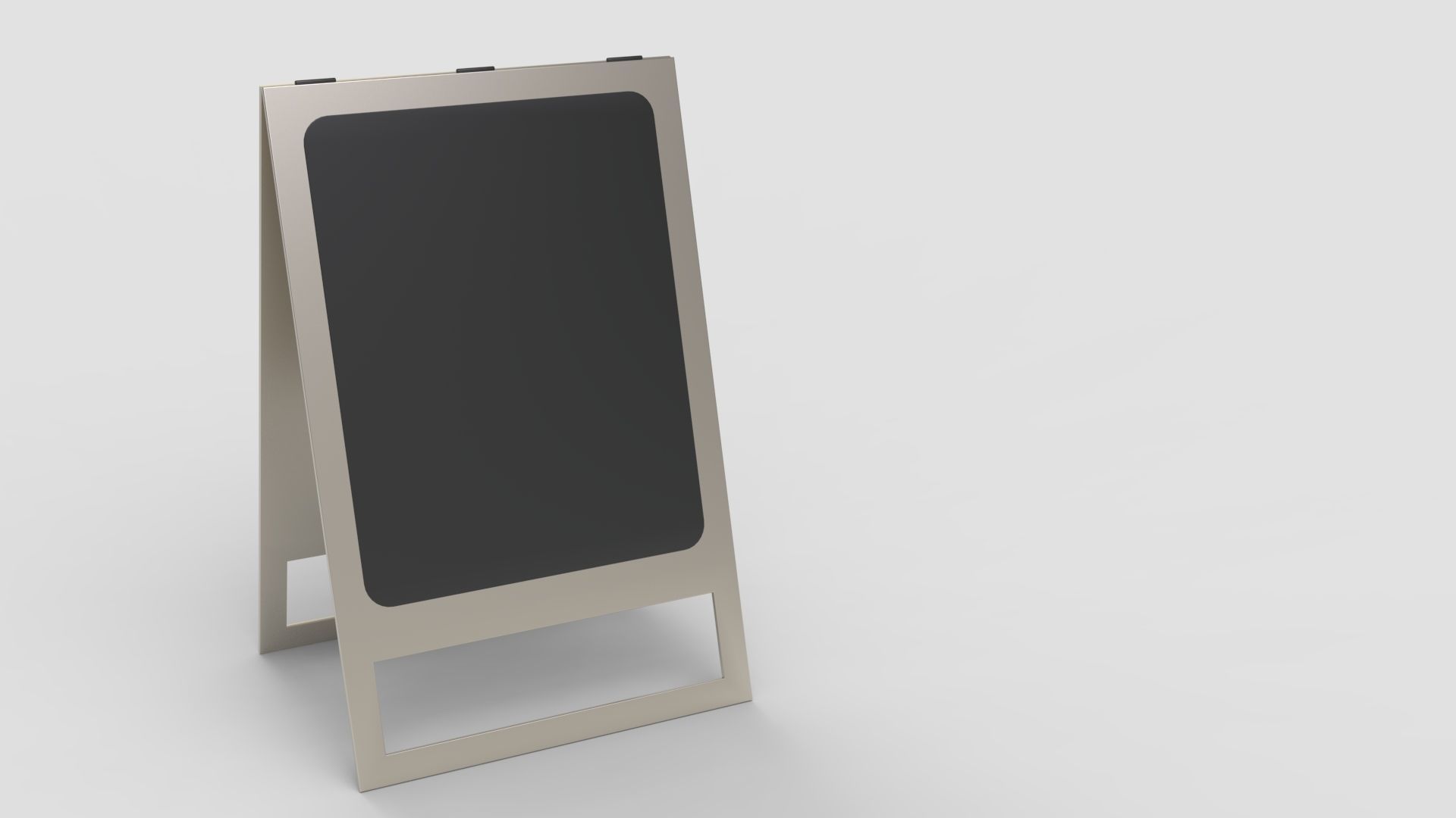 Pavement Sign Board 3D model_9