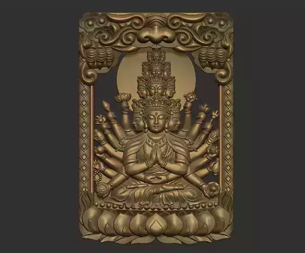 Kwanyin Bodhisattva with thousands of hands