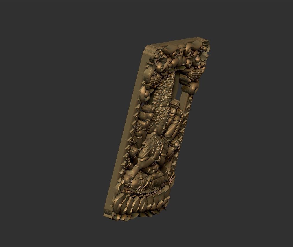 Kwanyin Bodhisattva with thousands of hands 3D print model_2