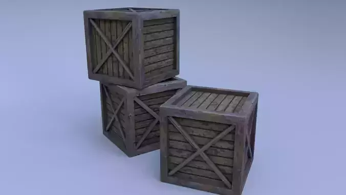 One Low Poly Crate