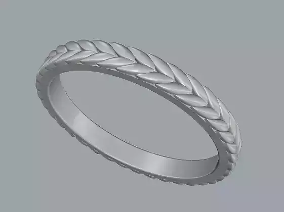 925 Sterling Silver Leaf Ring