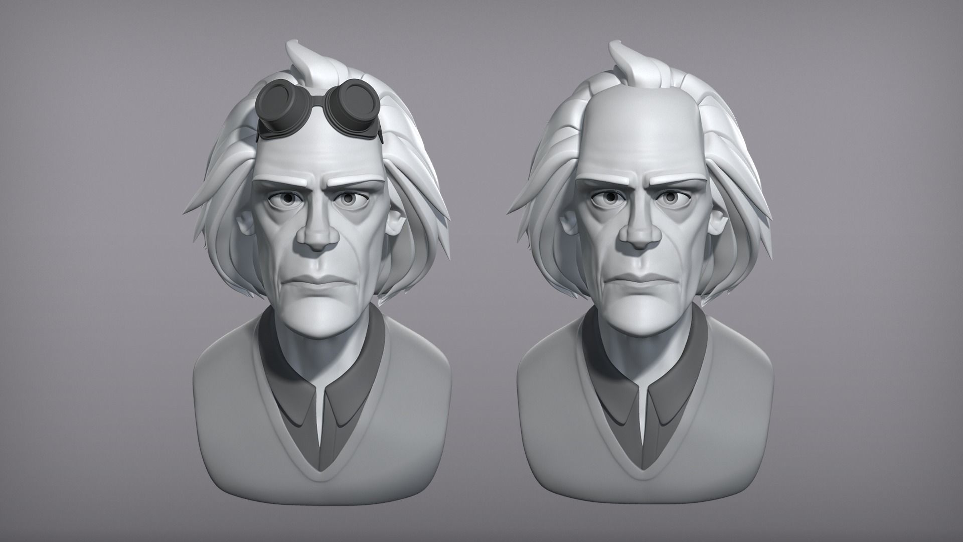 Cartoon male character Christopher base mesh 3D model_3