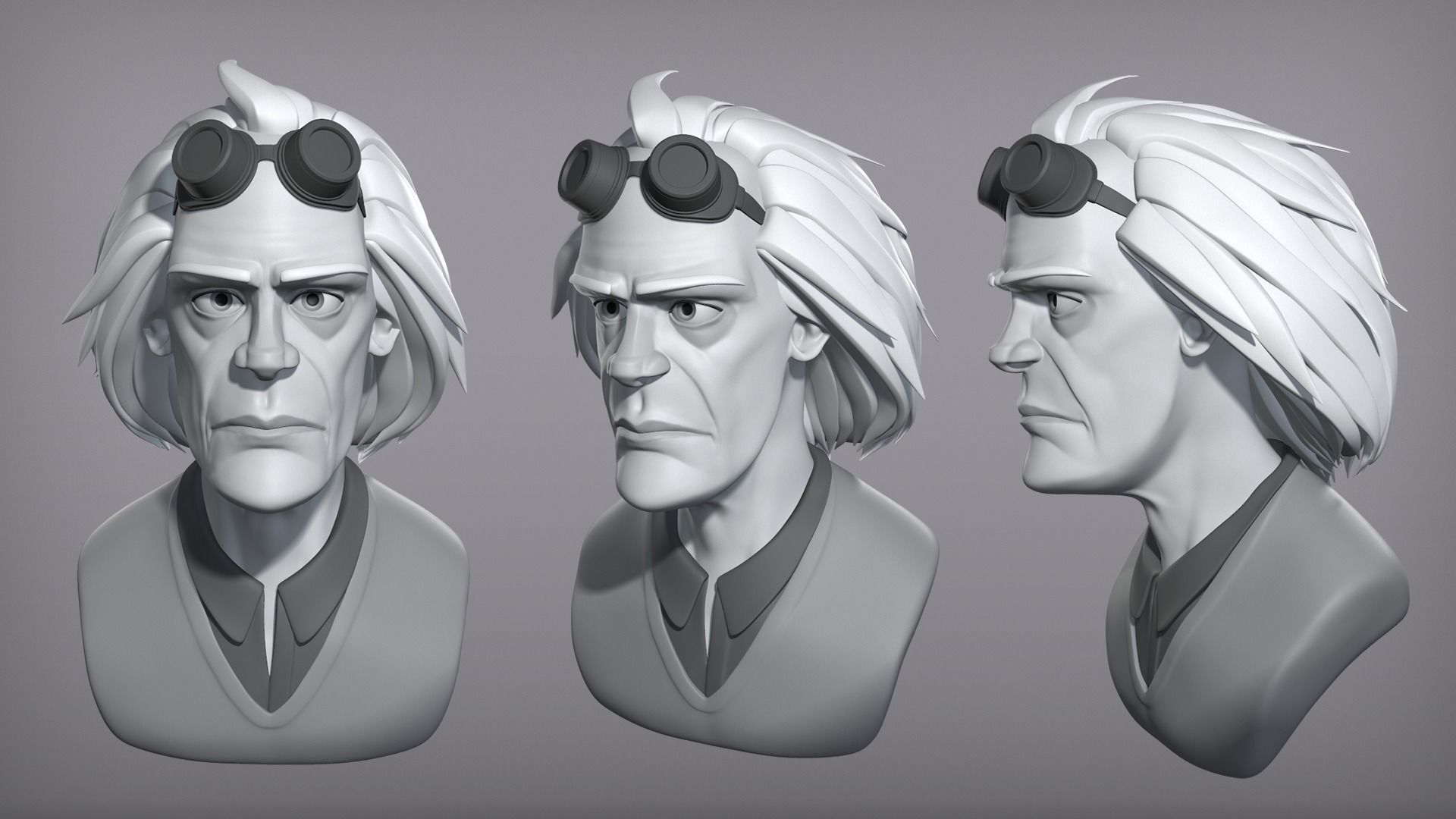 Cartoon male character Christopher base mesh 3D model_2