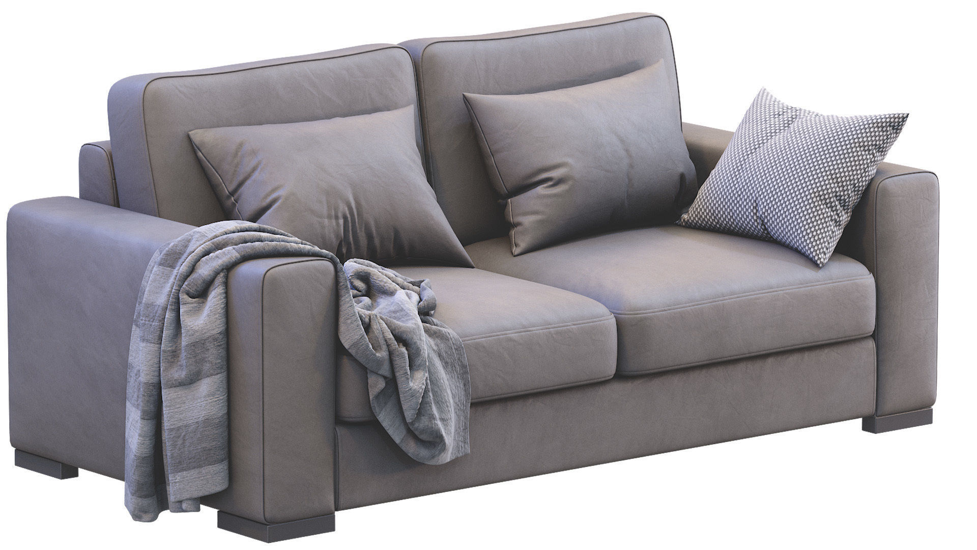 Sofa Orion leather 3D model_9