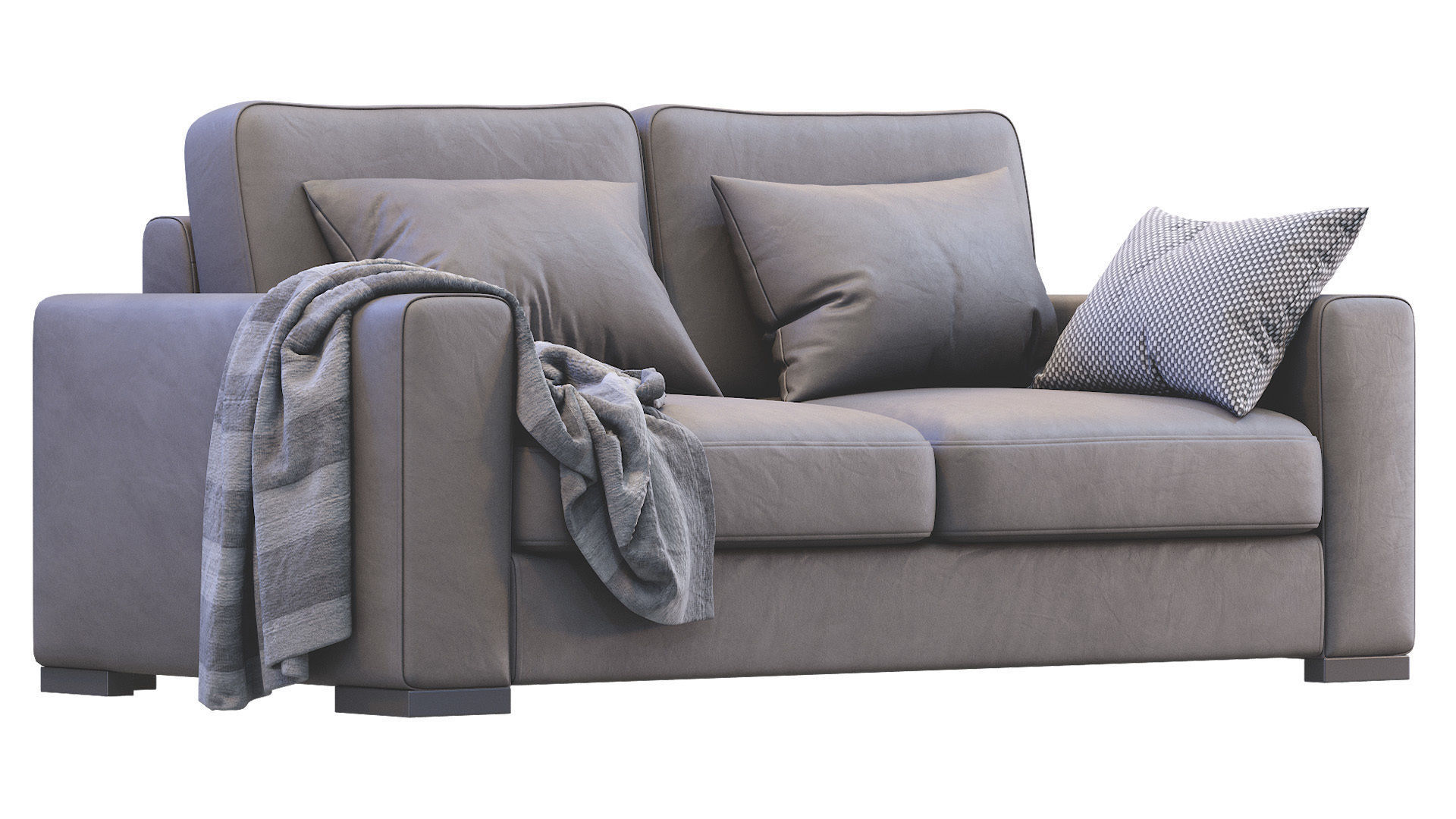 Sofa Orion leather 3D model_1