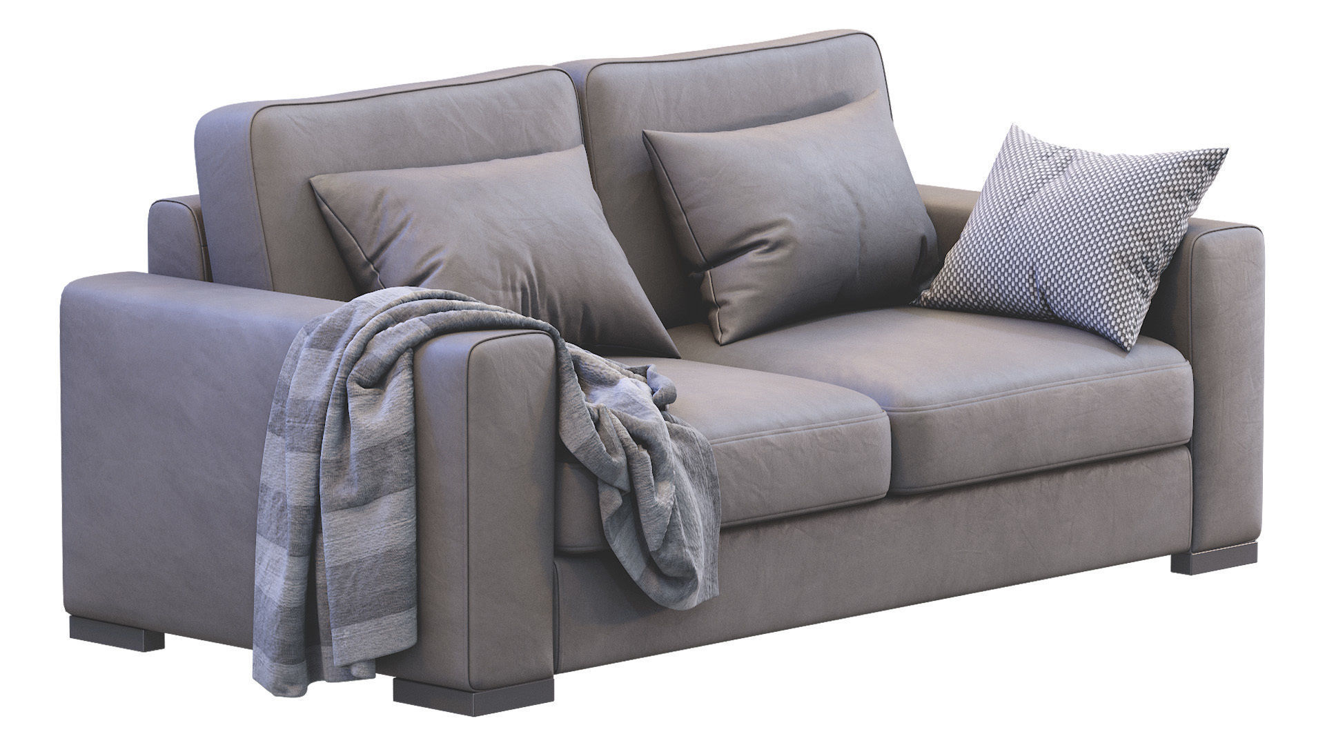 Sofa Orion leather 3D model_2