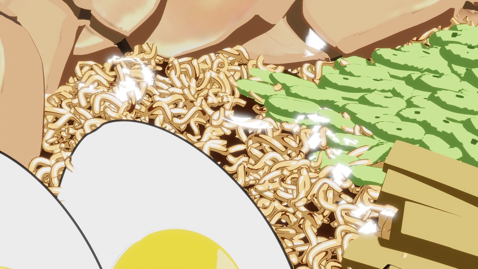 Naruto style Ichiraku Ramen -Anime Type Shading- Low-poly 3D model_7