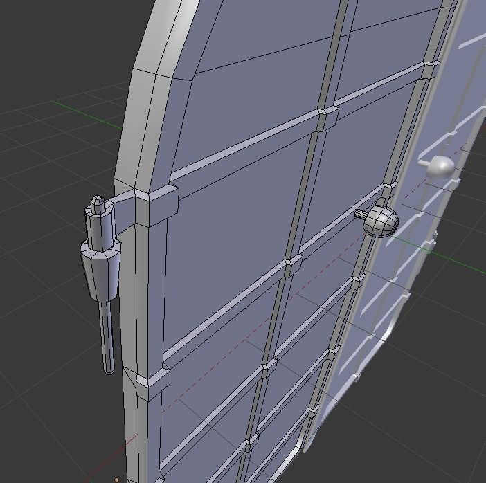 Basement Door Low-poly 3D model_21